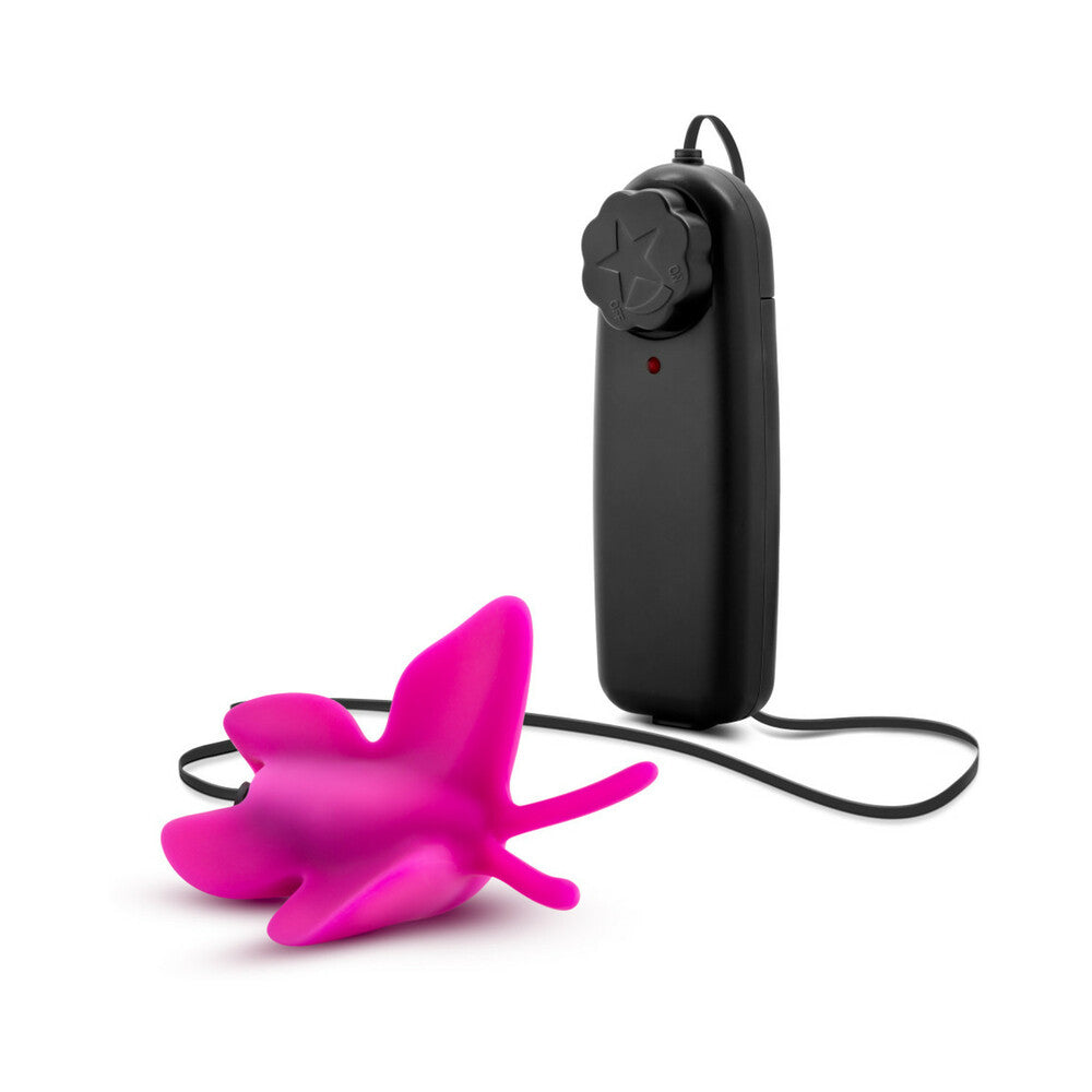 Luxe Butterfly Teaser Remote-Controlled Silicone Mini Vibrator Fuchsia