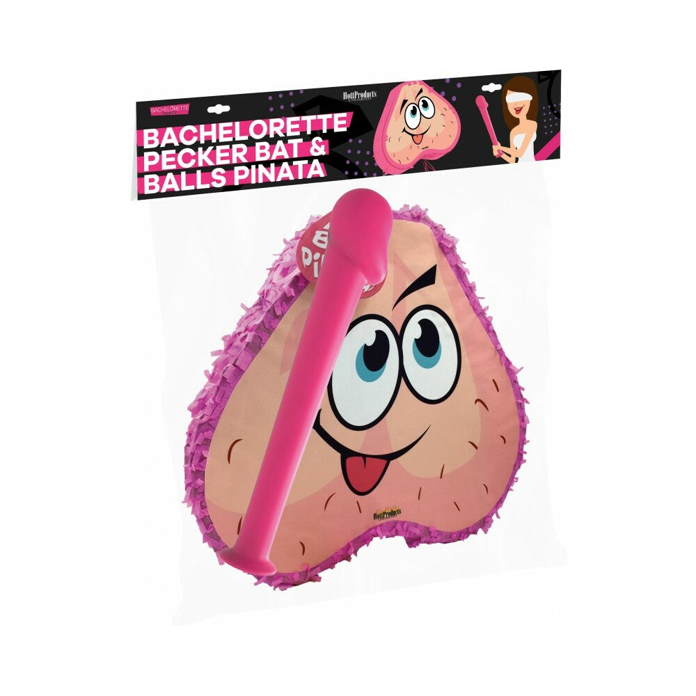 Pink Pecker Bat & Ball Pinata Combo Pack