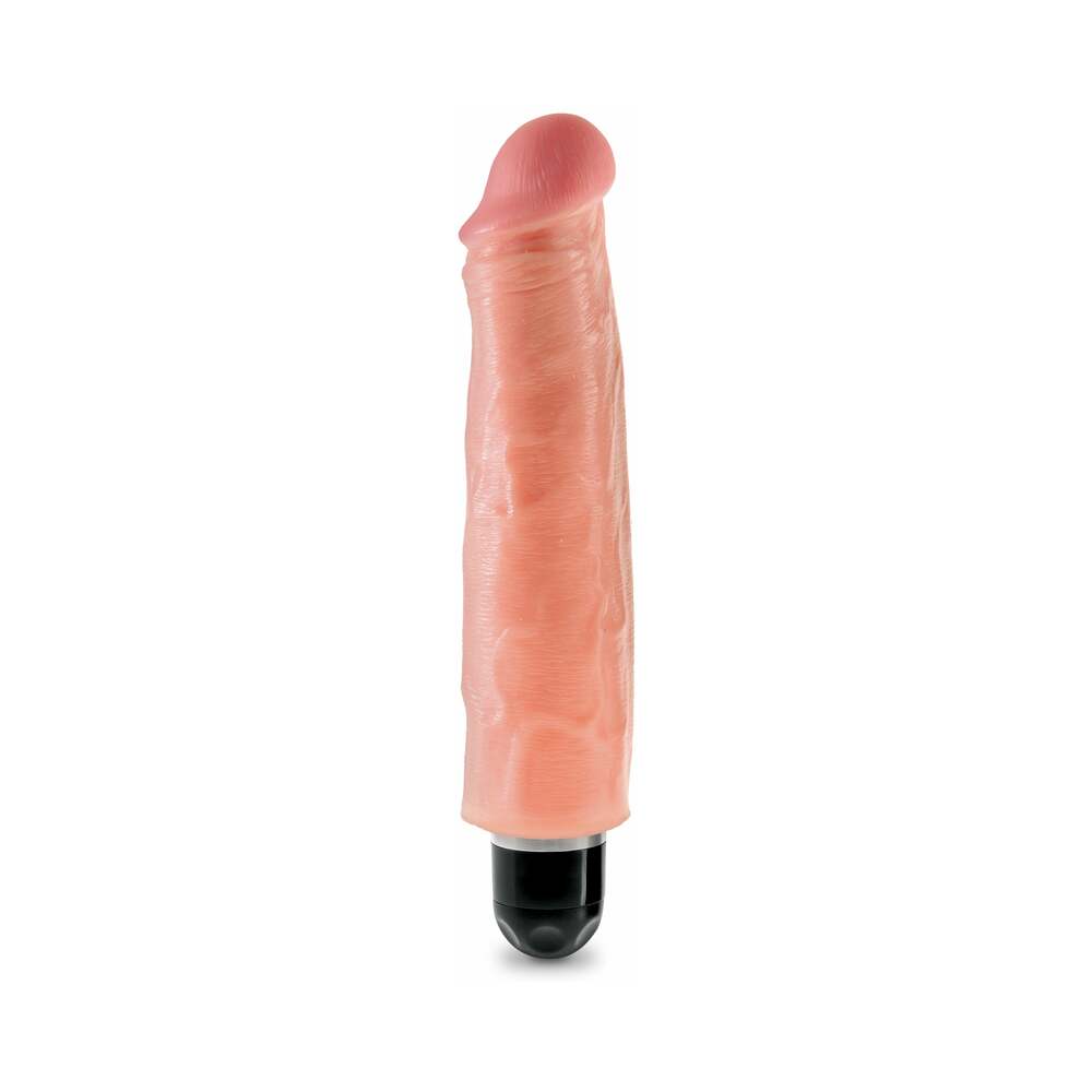 King Cock 7 in. Vibrating Stiffy Realistic Dildo Beige