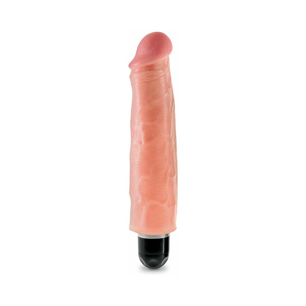 King Cock 7in Vibrating Stiffy Beige