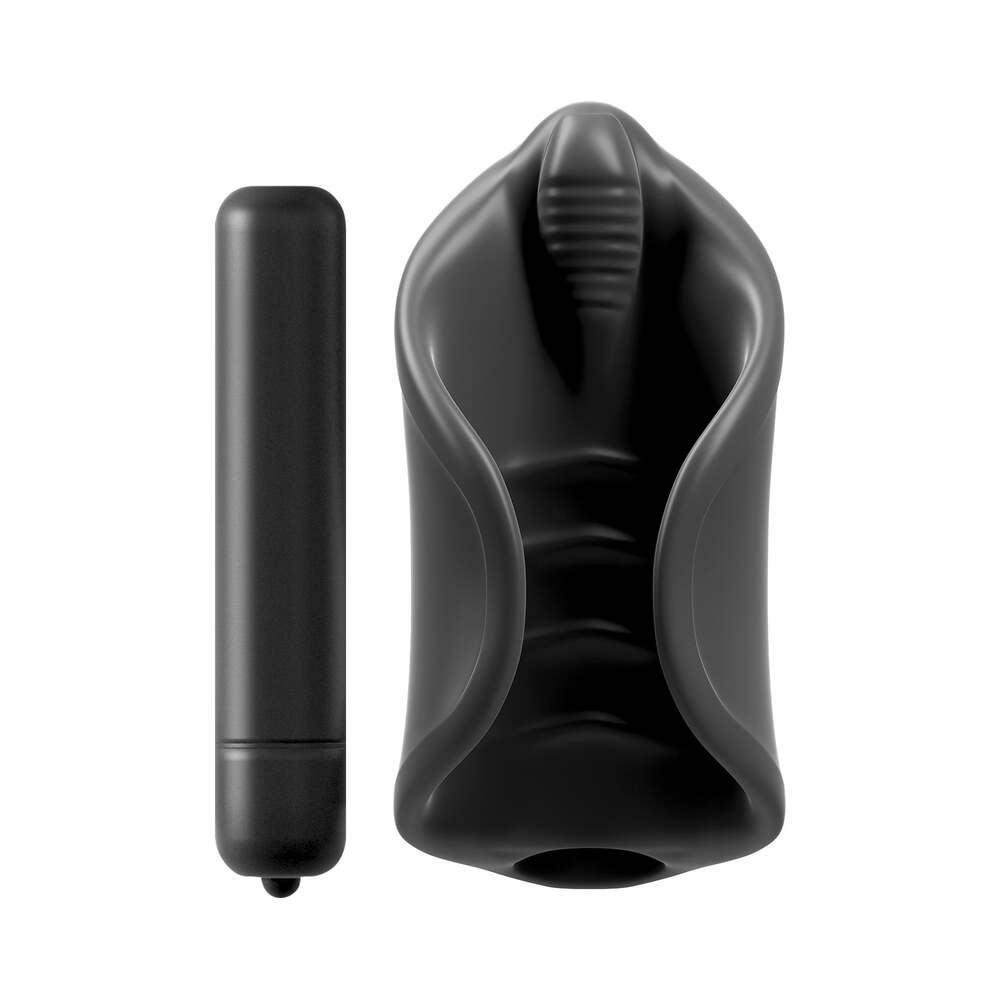 PDX Elite Vibrating Silicone Stimula Blk