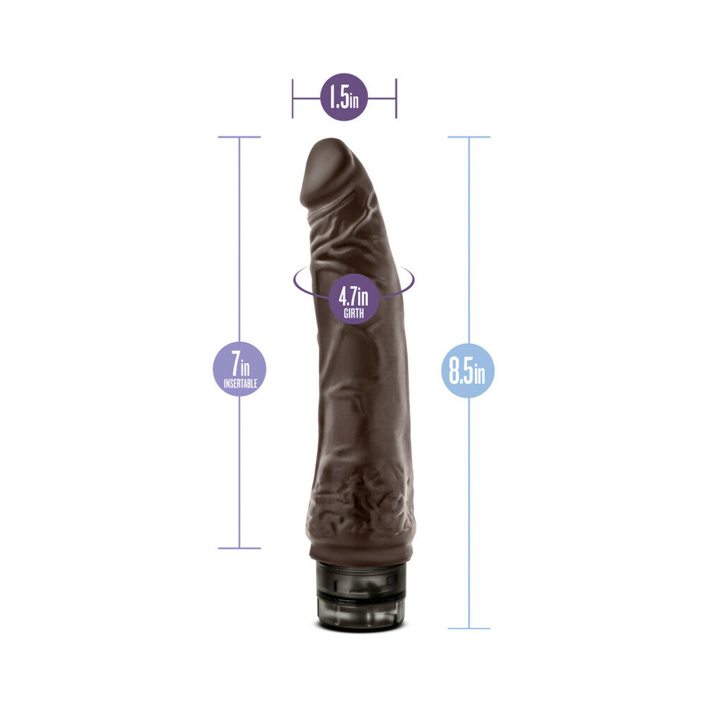 Dr. Skin Vibe 7 Dildo 8.5in Vibrat Brn