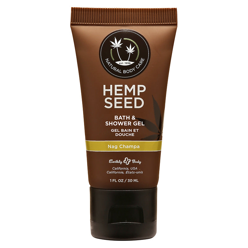 Earthly Body Hemp Seed Shower Gel Nag Champa 1oz