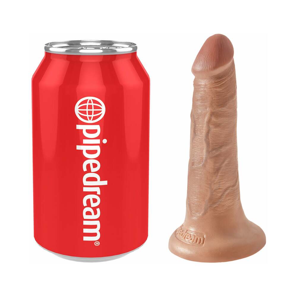 King Cock 5 in. Cock Realistic Dildo With Suction Cup Tan