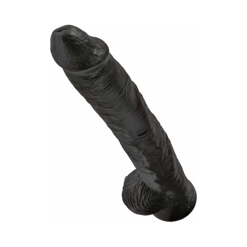 King Cock 14in Cock w/ Balls Black