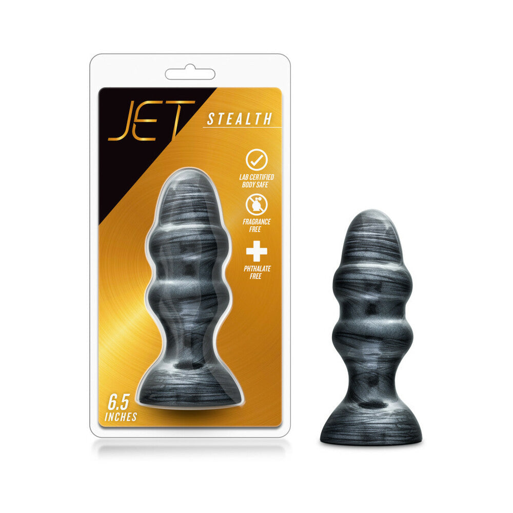 Blush Jet Stealth 6.5 in. Anal Plug Carbon Metallic Black