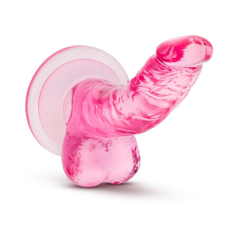 Mini pene de 4 pulgadas de Naturally Yours, color rosa