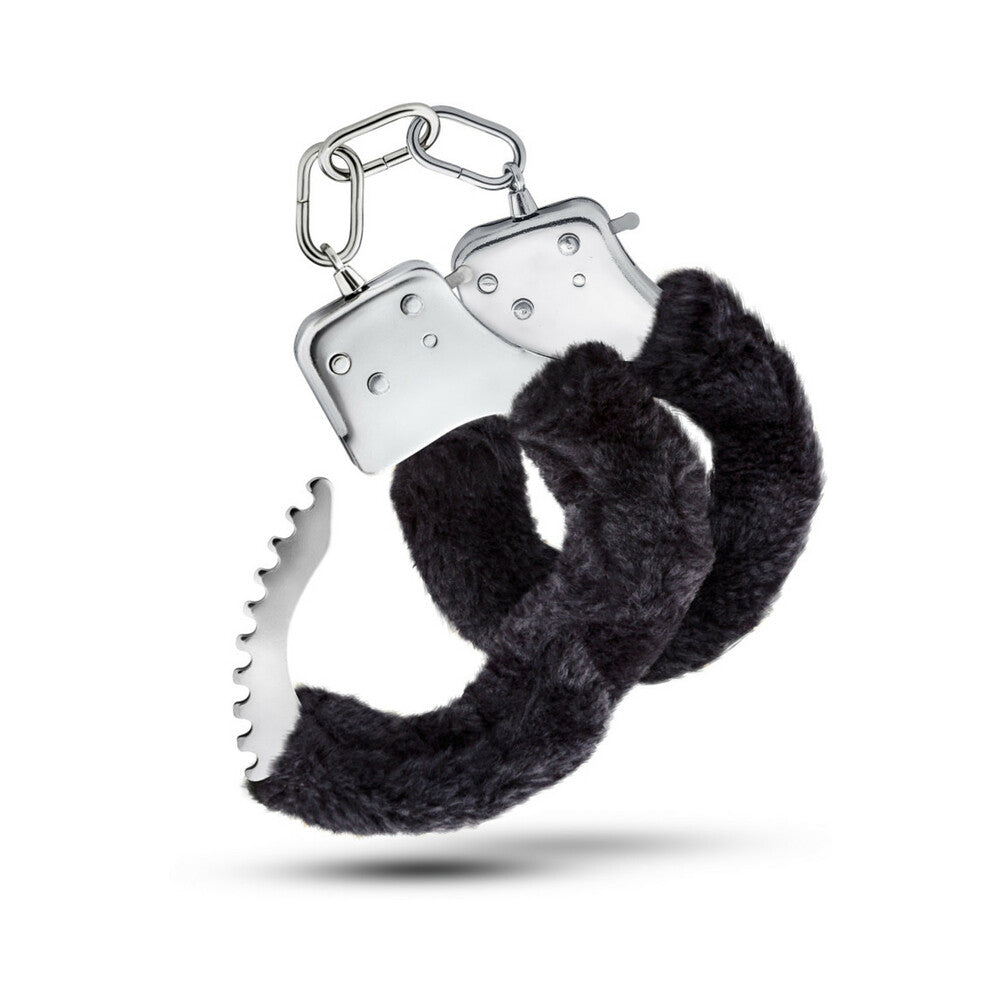 Temptasia Adjustable Faux Fur Cuffs Black