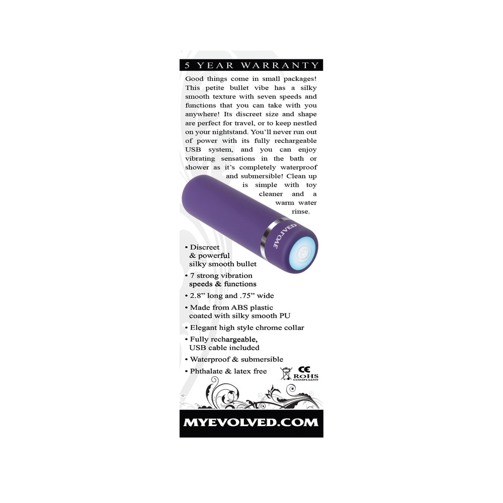 Evolved Purple Passion Bullet Vibrator