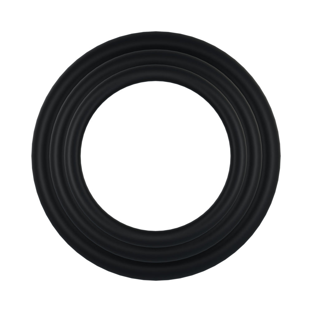 Rock Solid Tri-Pack Rubber Gasket Black