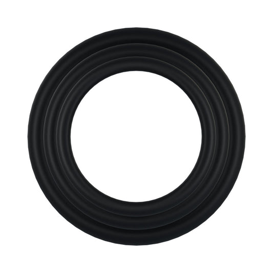 Rock Solid Tri-Pack Rubber Gasket Black