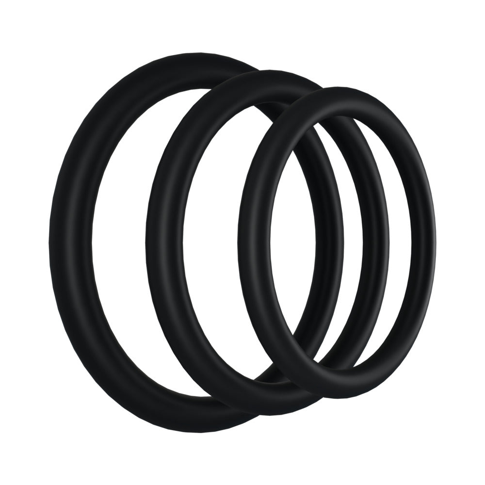 Rock Solid Tri-Pack Rubber Gasket Black