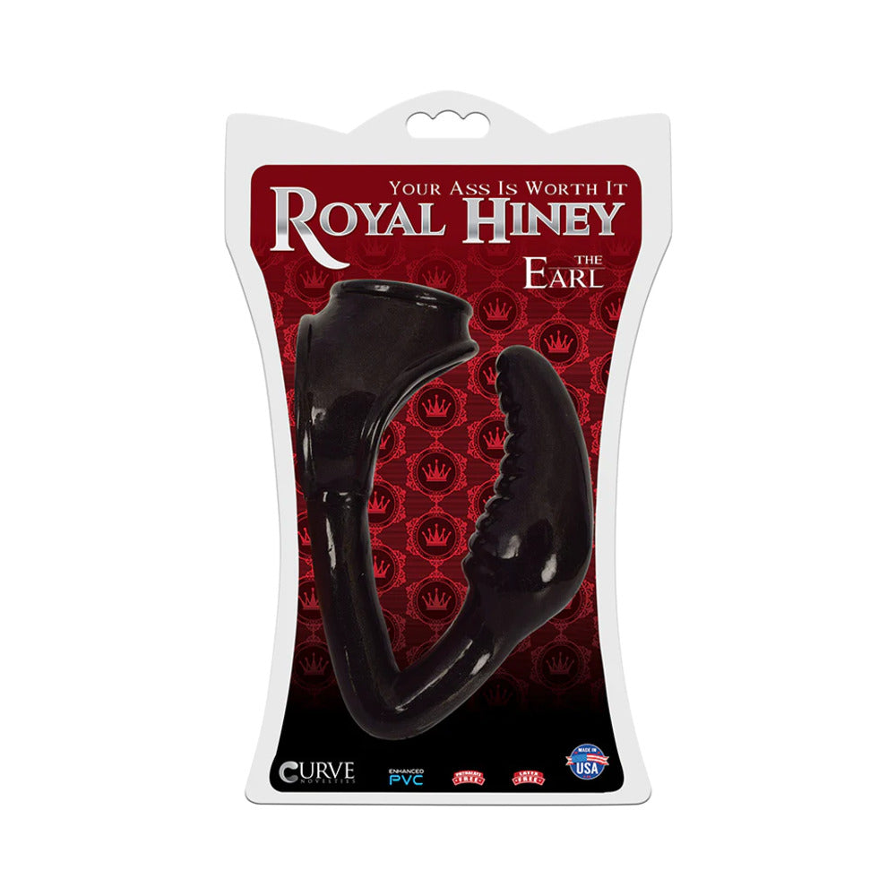 Curve Toys Royal Hiney The Earl Anal Plug & Cockring Black