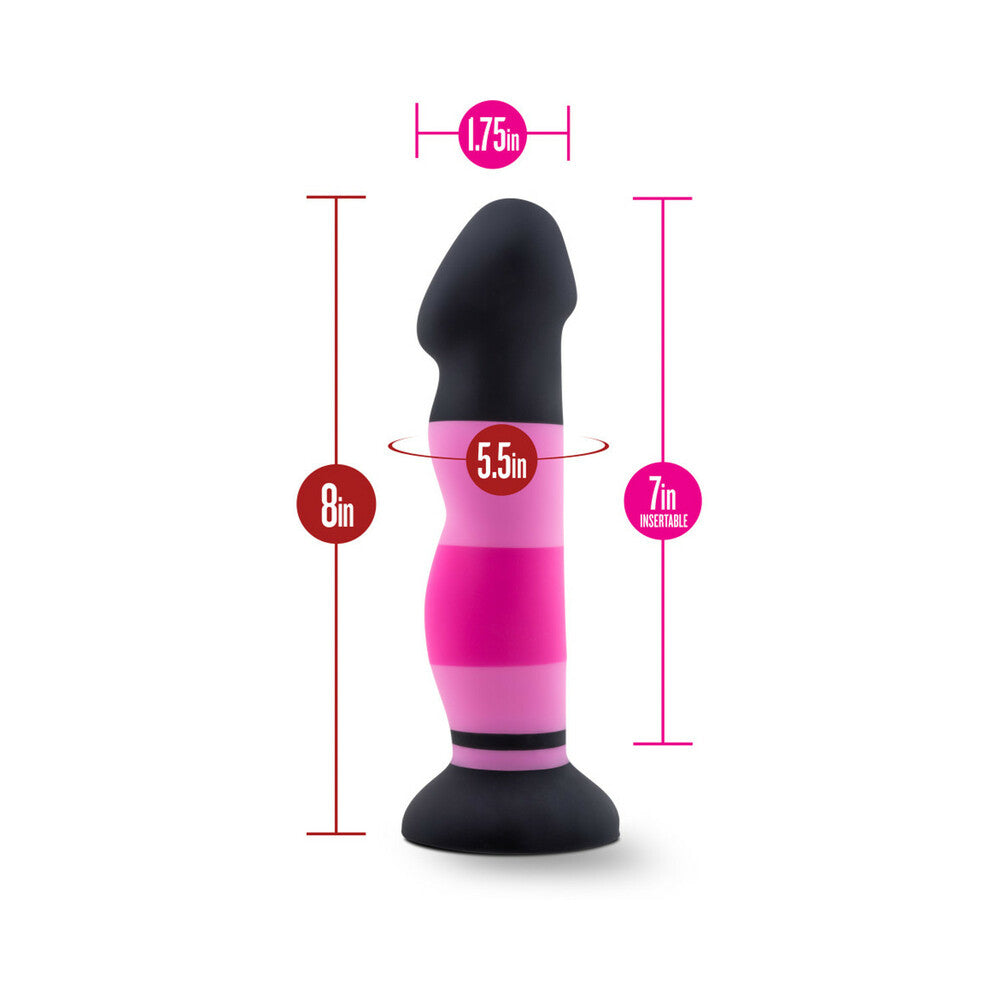 Avant D4 Sexy in Pink 8in Silicone Dildo