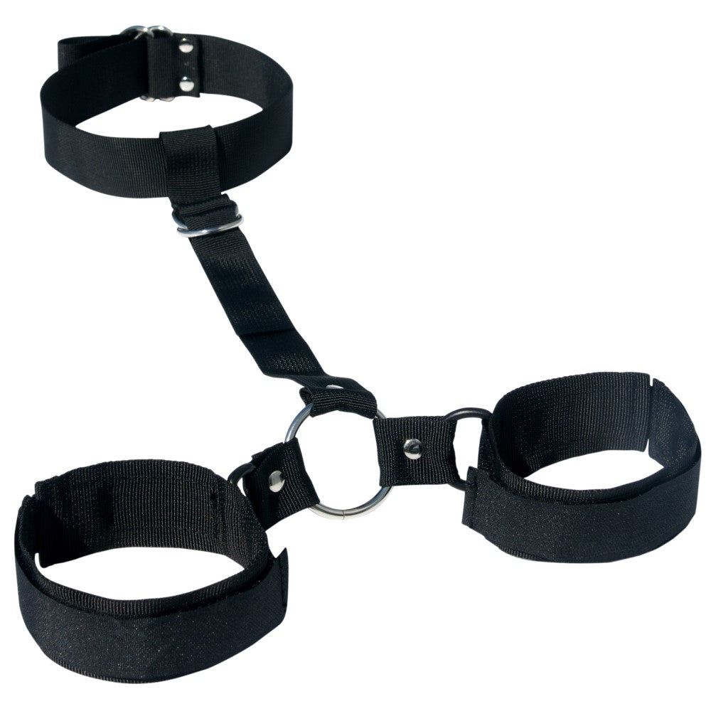 SS S&M Shadow Neck & Wrist Restraint Blk