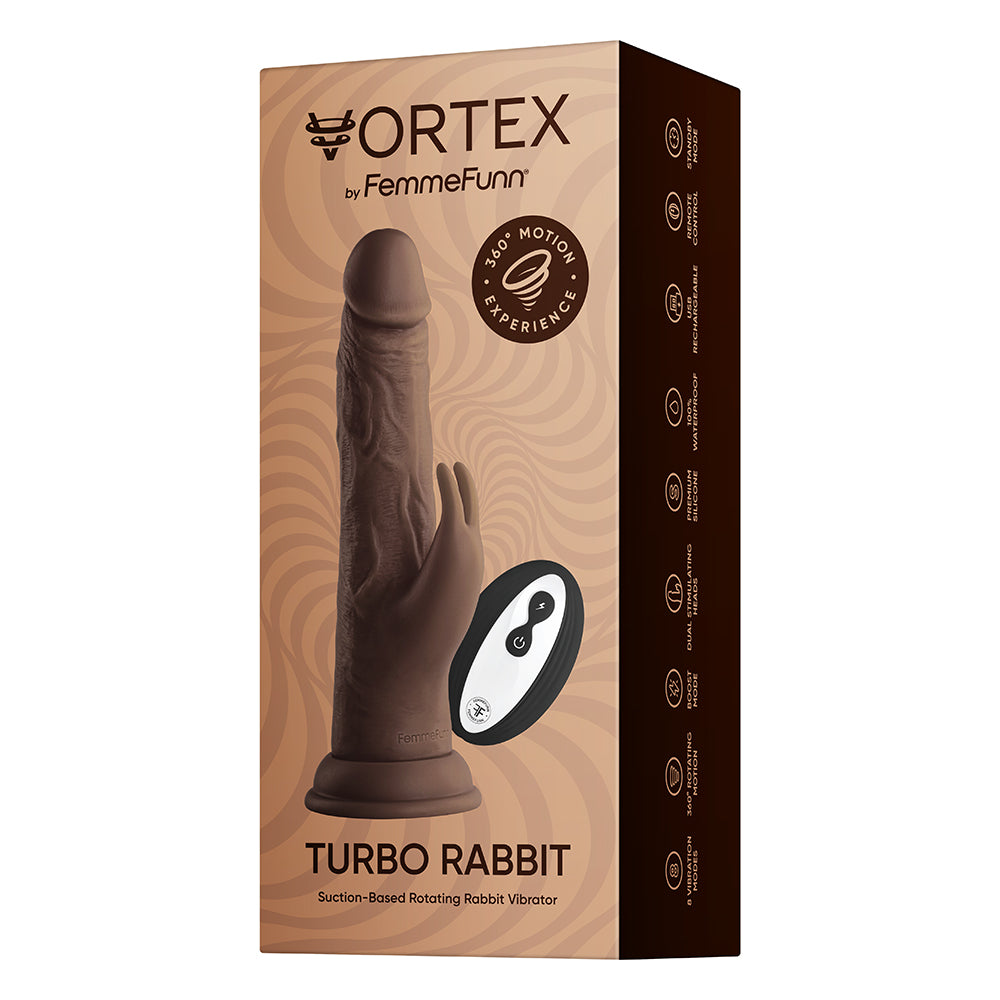 FemmeFunn Vortex Turbo Rabbit 2.0 Brown