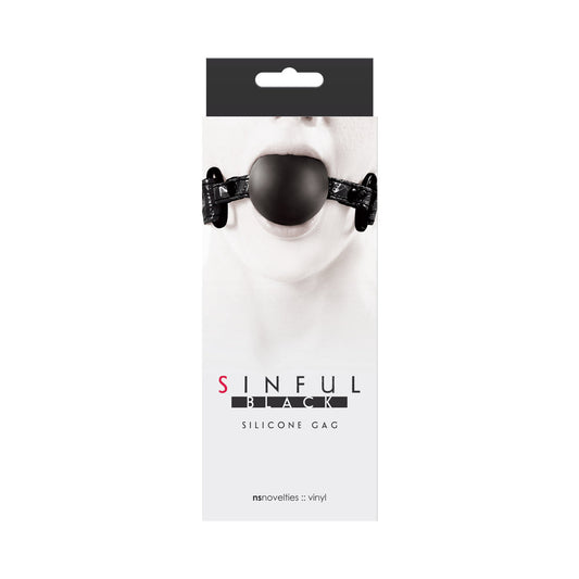 Sinful Soft Silicone Gag Black