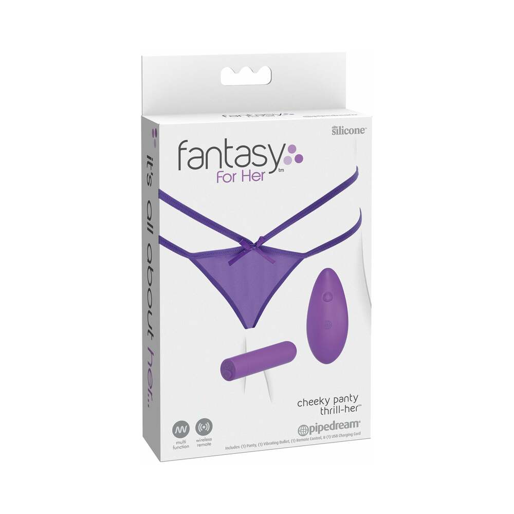 Pipedream Fantasy For Her Petite Panty Thrill-Her Panty & Vibrator Purple