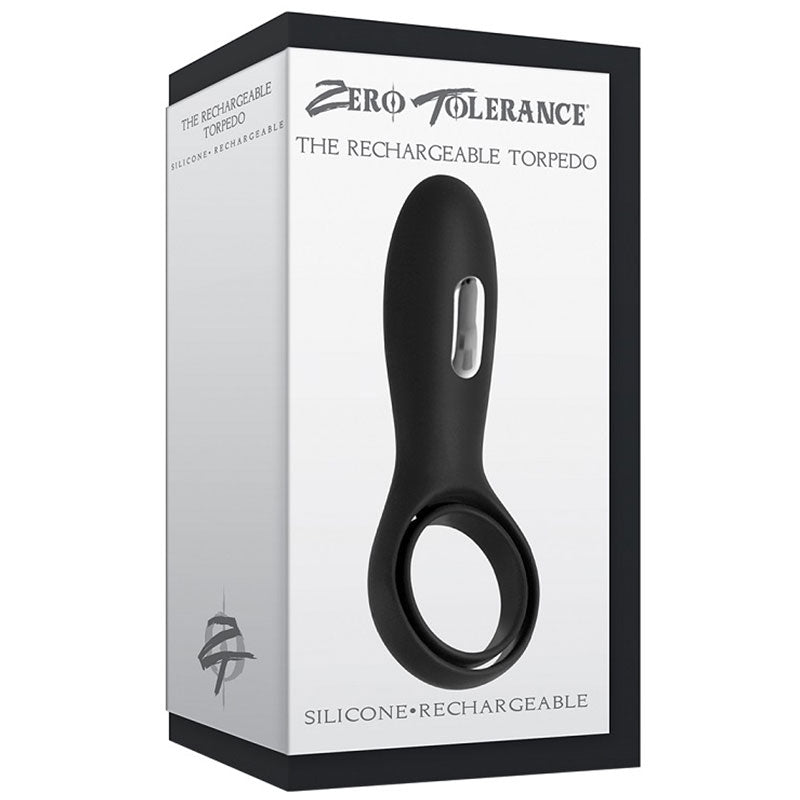 Zero Tolerance The Torpedo Rechargeable Vibrating Silicone Cockring Black