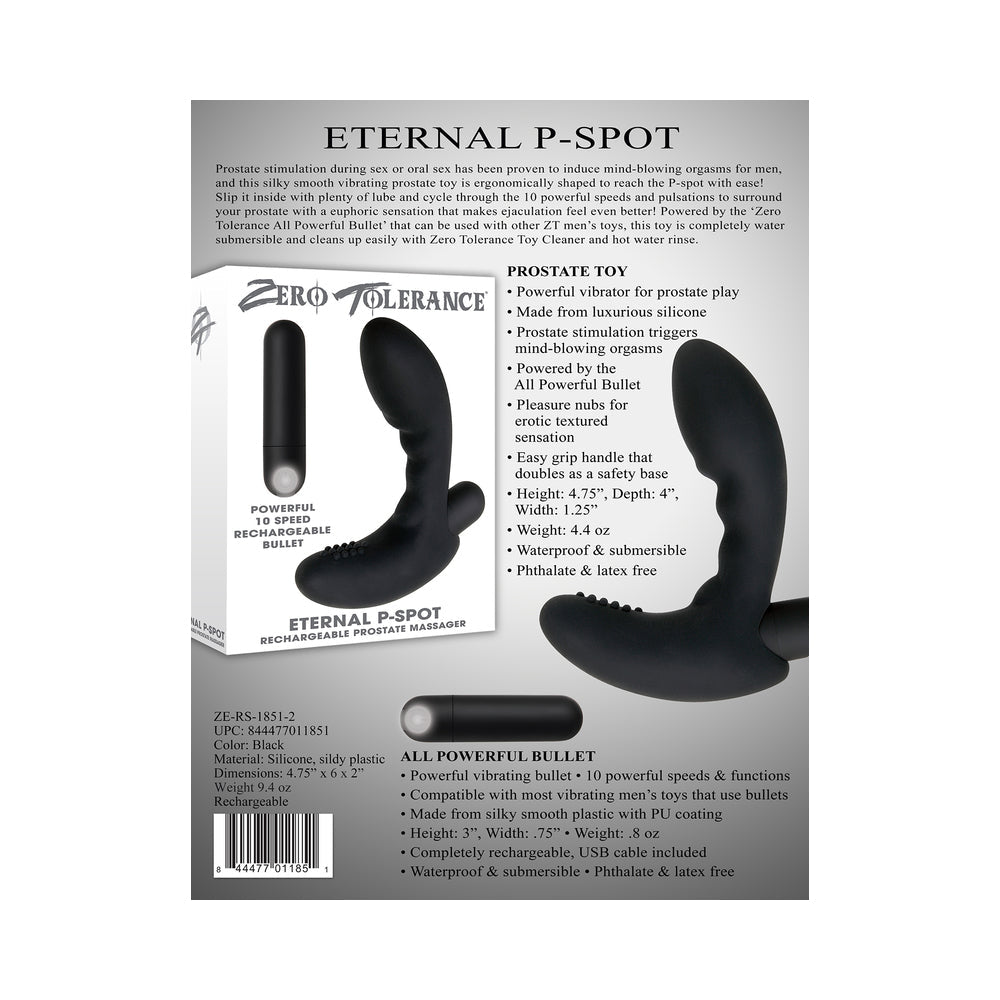 ZT Eternal P-Spot Vibrating Prostate Blk