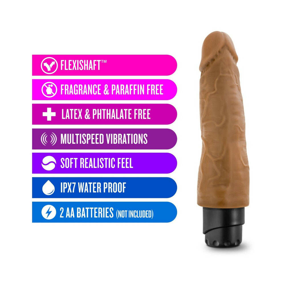 Dr. Skin Vibe 14 Dildo 8in Vibr Tan