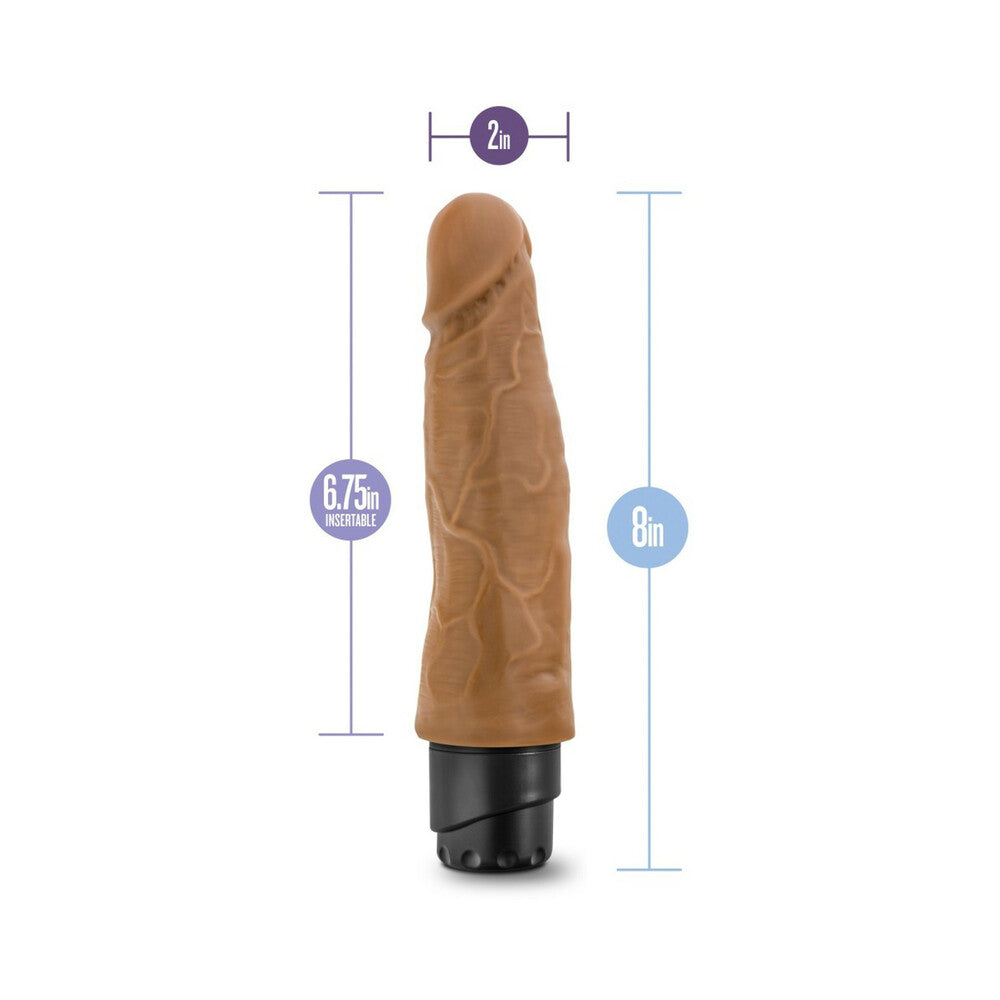 Dr. Skin Vibe 14 Dildo 8in Vibr Tan