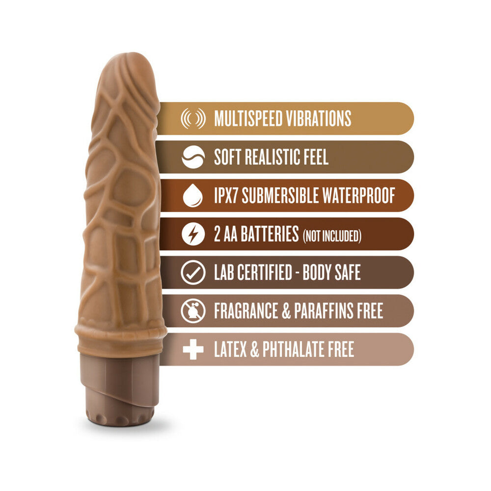 Dr. Skin Vibe 3 Dildo 7.25in Vibr Tan