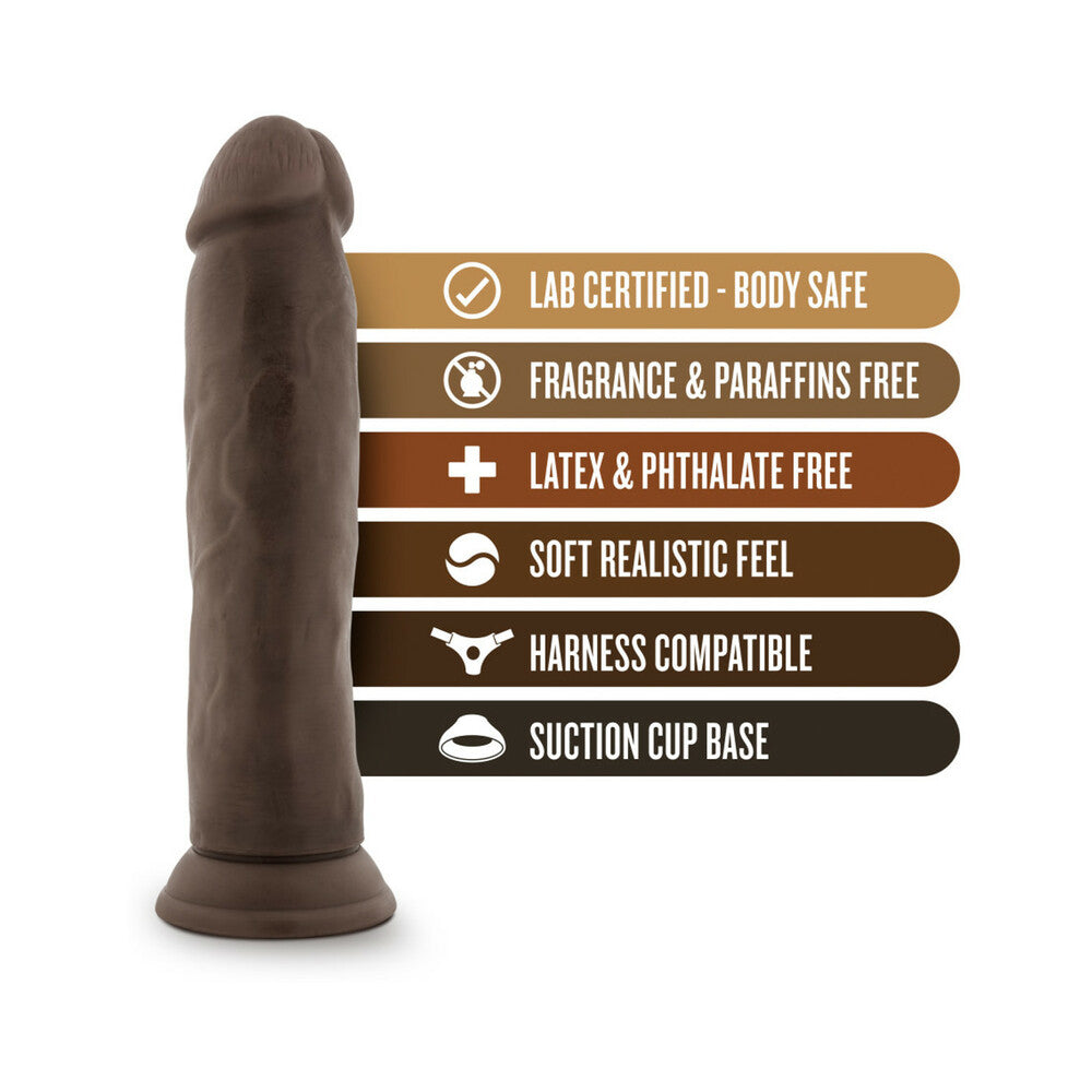 Dr. Skin 9.5in Dildo Brown