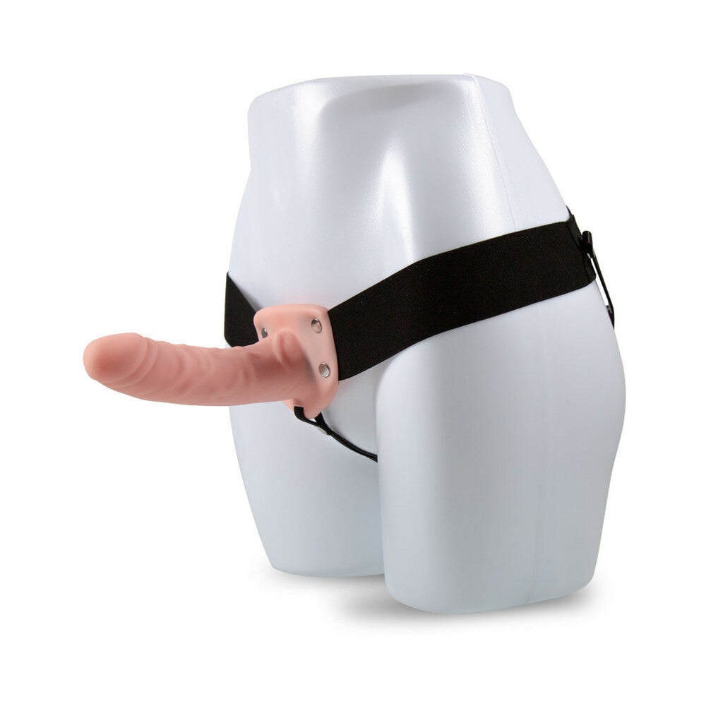 Dr. Skin 6 in. Hollow Strap On Beige