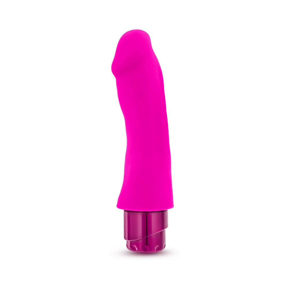 Luxe Marco 7.75 in. Silicone Vibrating Dildo Pink