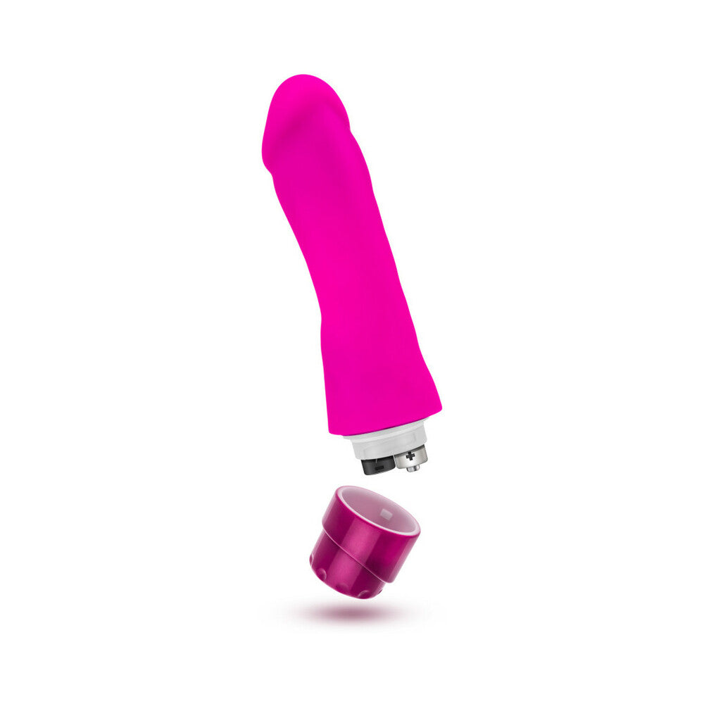 Luxe Marco 7.75 in. Silicone Vibrating Dildo Pink