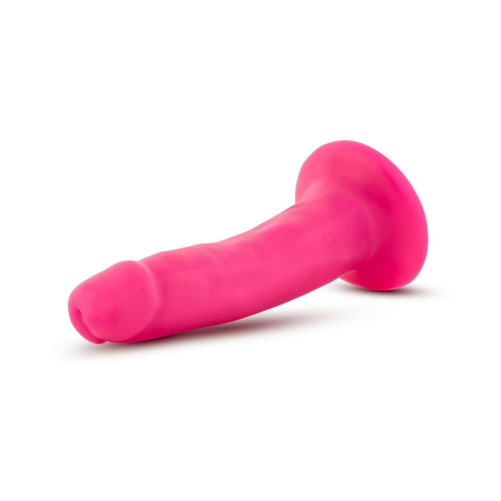 Neo 6in Dual Density Dildo Neon Pink