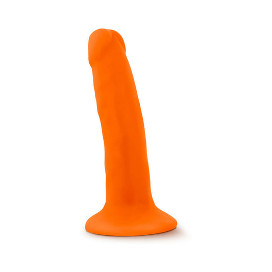 Neo 6in Dual Density Dildo Neon Orange