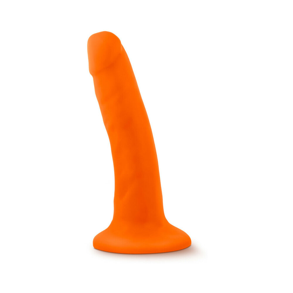 Neo 6in Dual Density Dildo Neon Orange