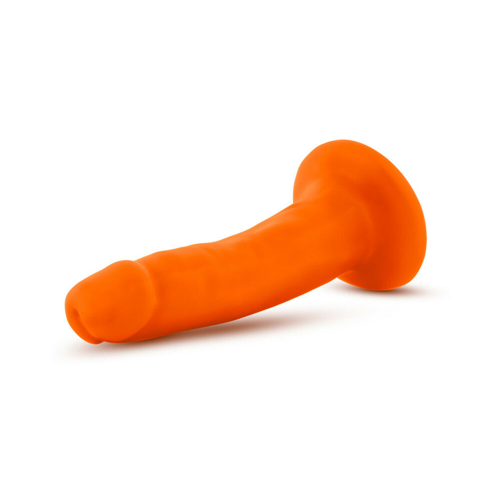 Neo 6in Dual Density Dildo Neon Orange