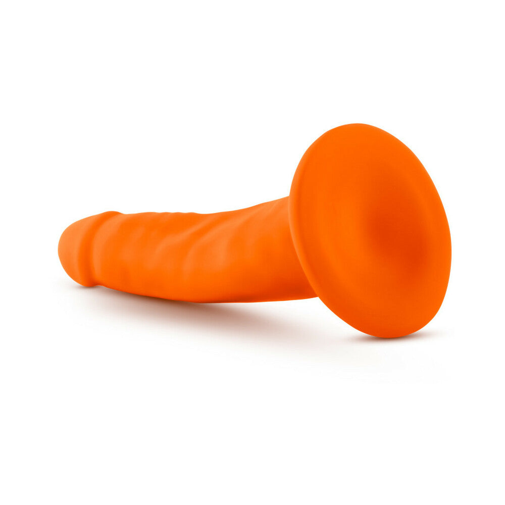 Neo 6in Dual Density Dildo Neon Orange