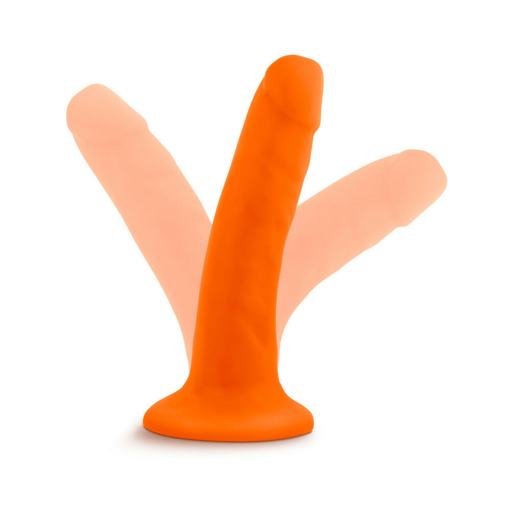 Neo 6in Dual Density Dildo Neon Orange