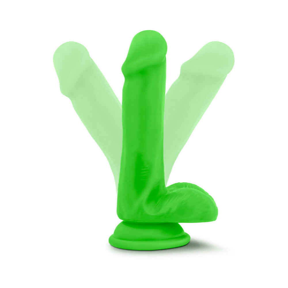 Neo 6in Dual Density Dildo Neon Green