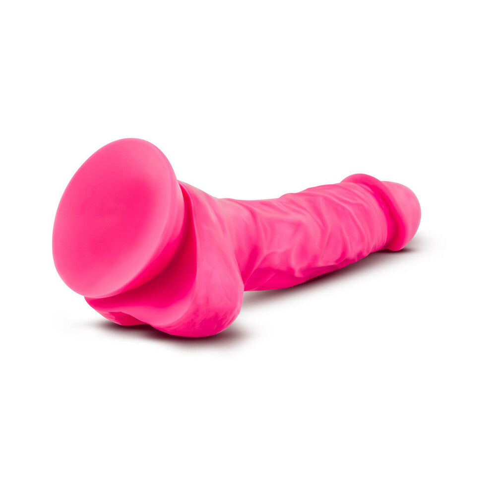 Neo 7.5in Dual Density Dildo Neon Pink