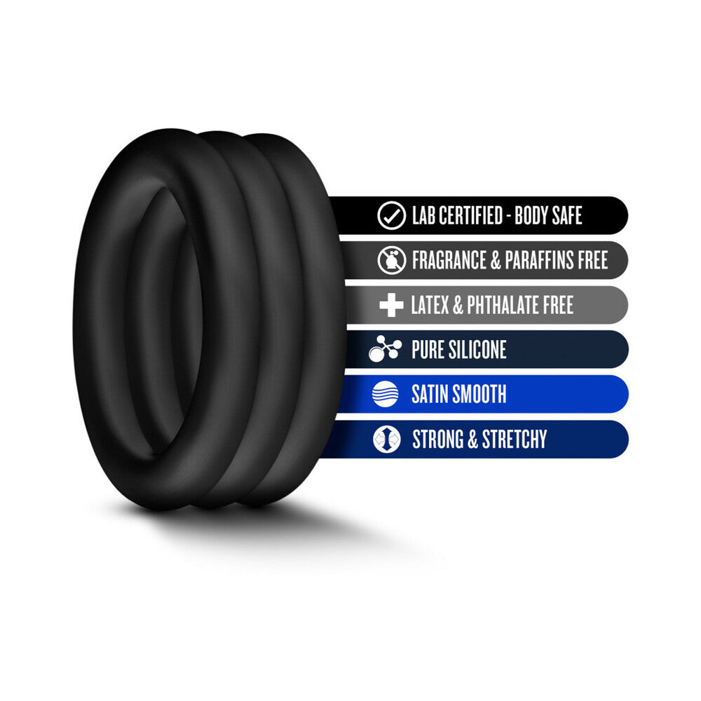 Performance VS2 Sili C-rings 3pk Sml Blk