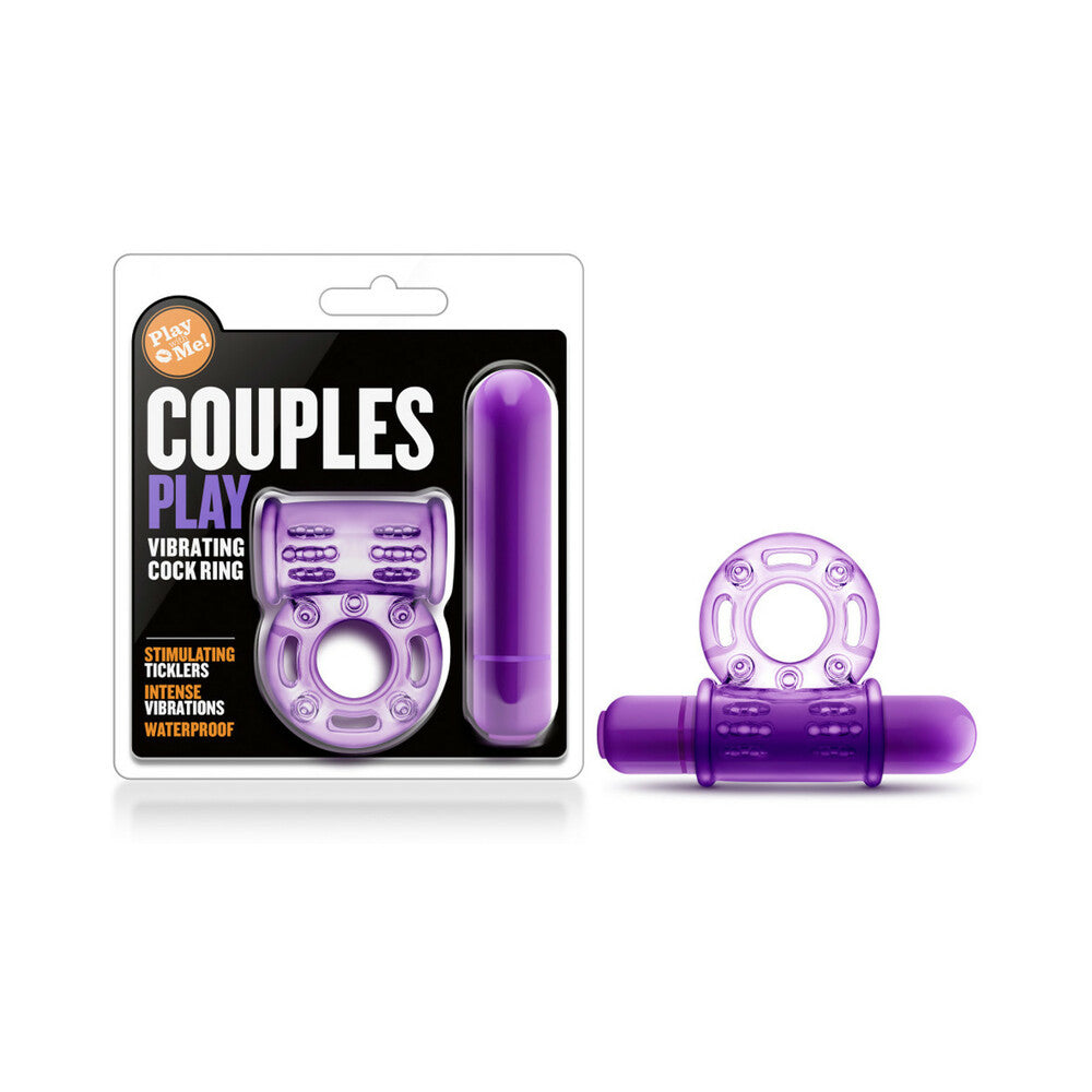 Blush Play with Me Couples Play Vibrating Cockring Purple