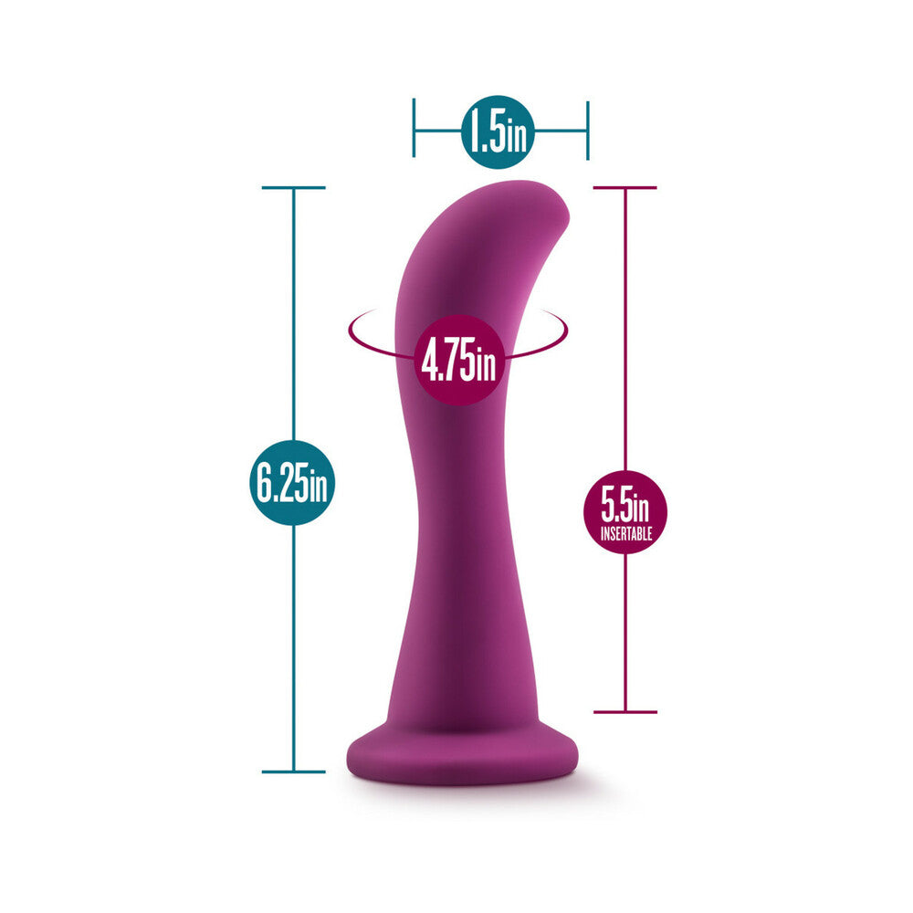 Temptasia Bellatrix 6.25 in. Curved Dildo Plum
