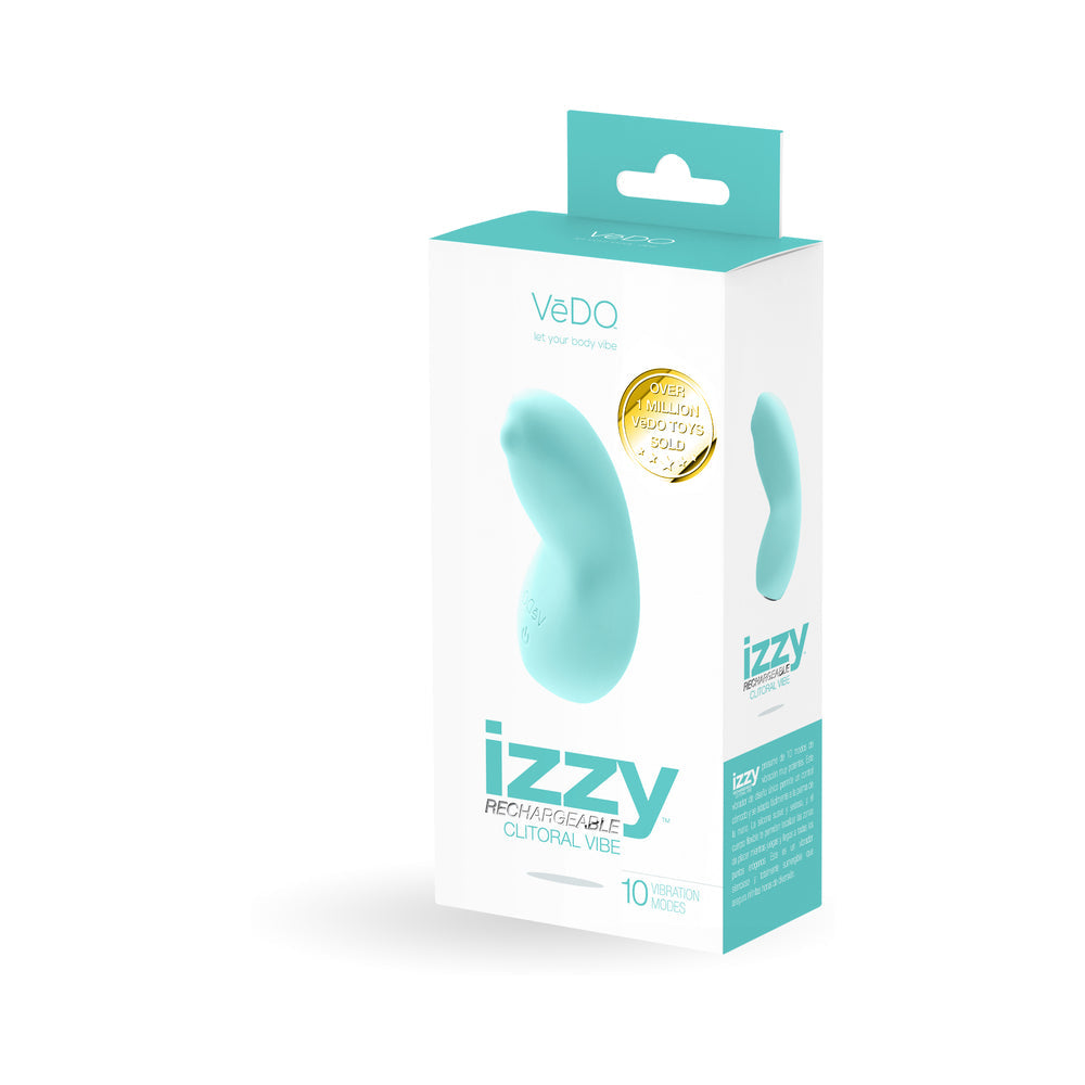 VeDO Izzy Rechargeable Clitoral Vibe - Tease Me Turquoise