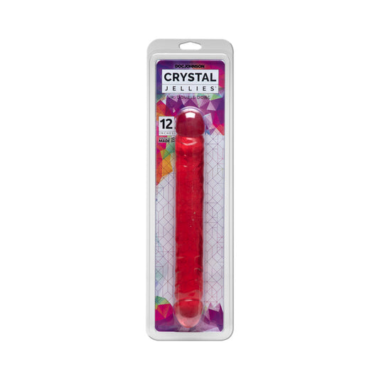 Crystal Jellies - Double Dong Jr. Pink 12in