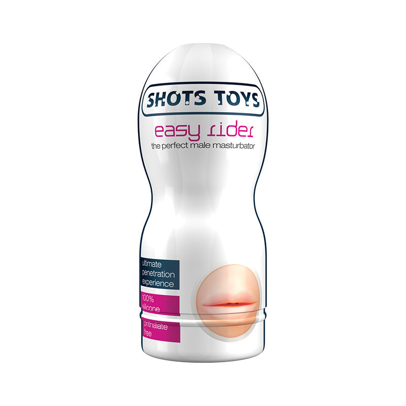 Shots Easy Rider Mouth Masturbator Beige