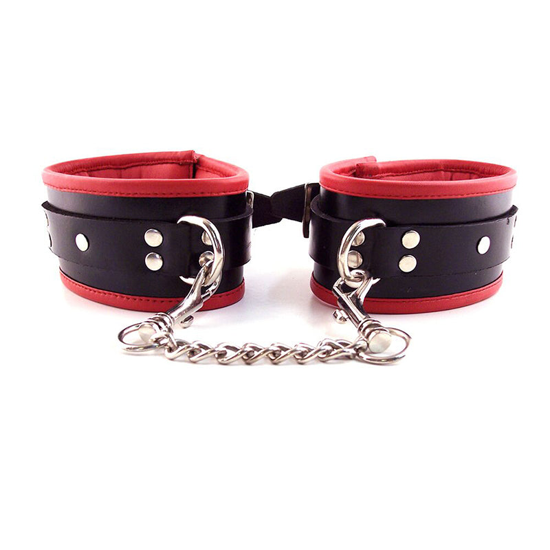 Rouge Padded Ankle Cuff Black/Red