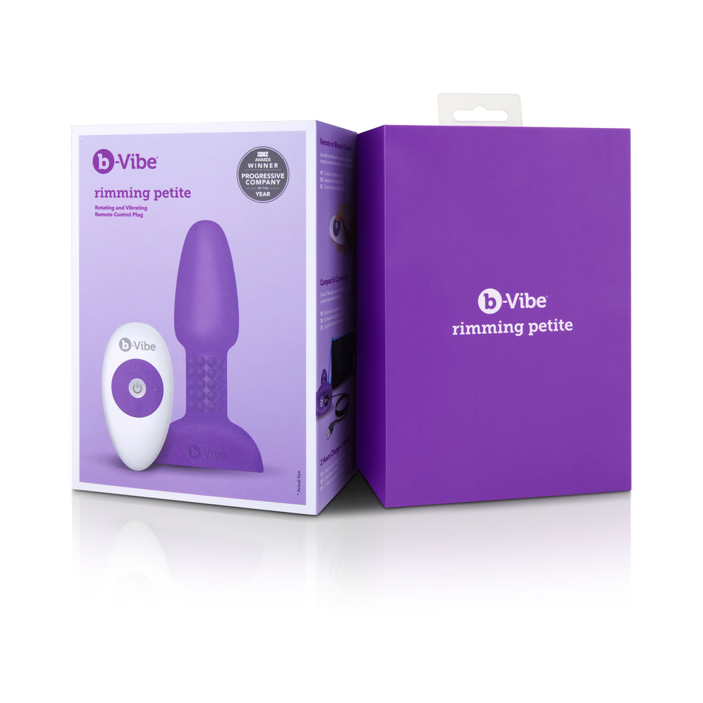 b-Vibe Rimming Petite Anal Plug Purple