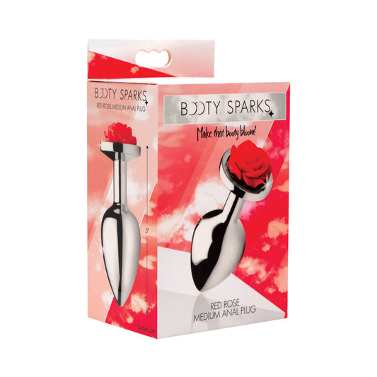 Booty Sparks Red Rose Anal Plug Medium