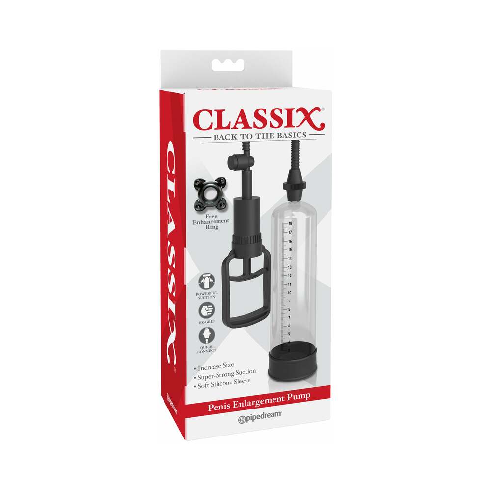 Pipedream Classix Penis Enlargement Pump Clear/Black