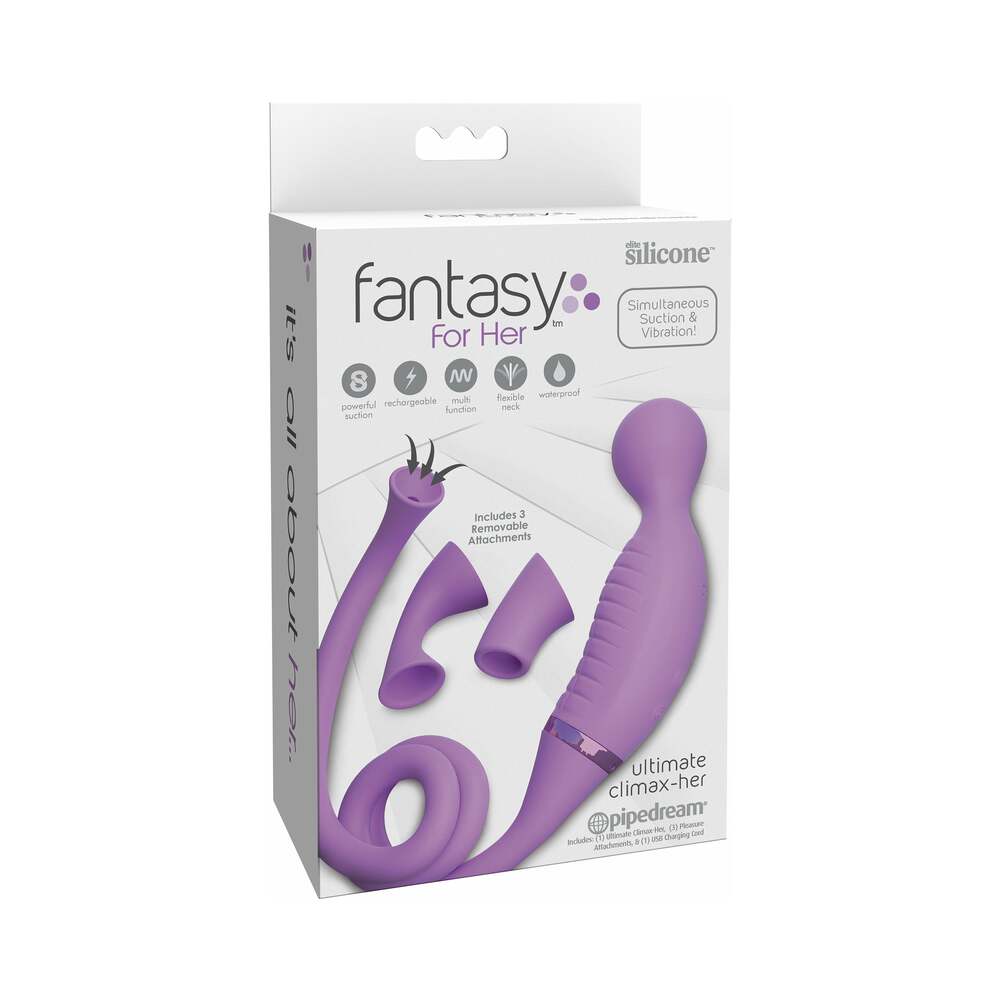 Pipedream Fantasy For Her Ultimate Climax-Her Dual Stimulator Purple